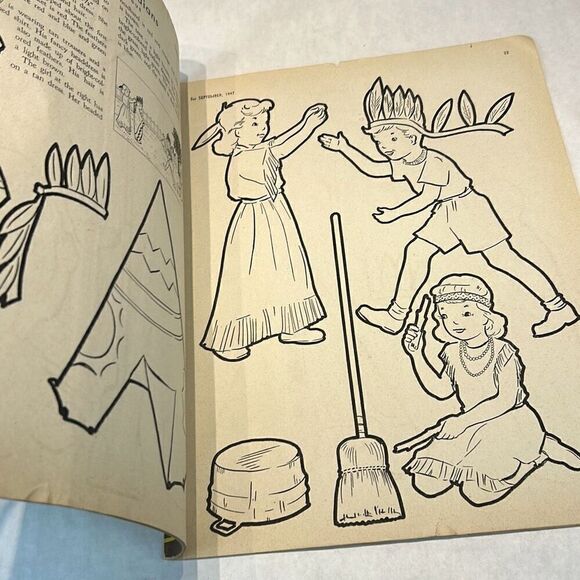 VTG Children's Activities For Home & School Magazine Book September 1947 - Picture 5 of 7